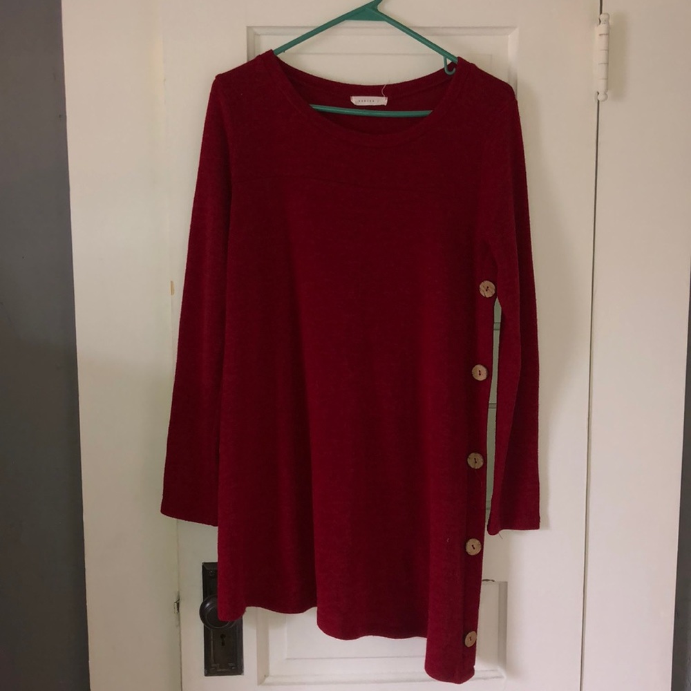 Deep red Boutique dress/shirt